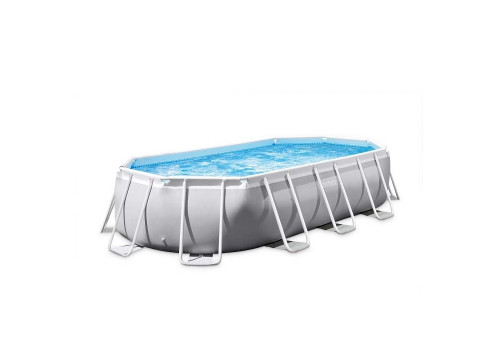 26796 Каркасный бассейн INTEX Prism Frame Pool Oval (овал) 5,03х2,74х1,22+фильтр-насос картр. 5678 л/ч