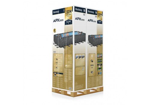 561KG Bestway, Каркасный прямоугольный бассейн APX-365, 732х366х132см